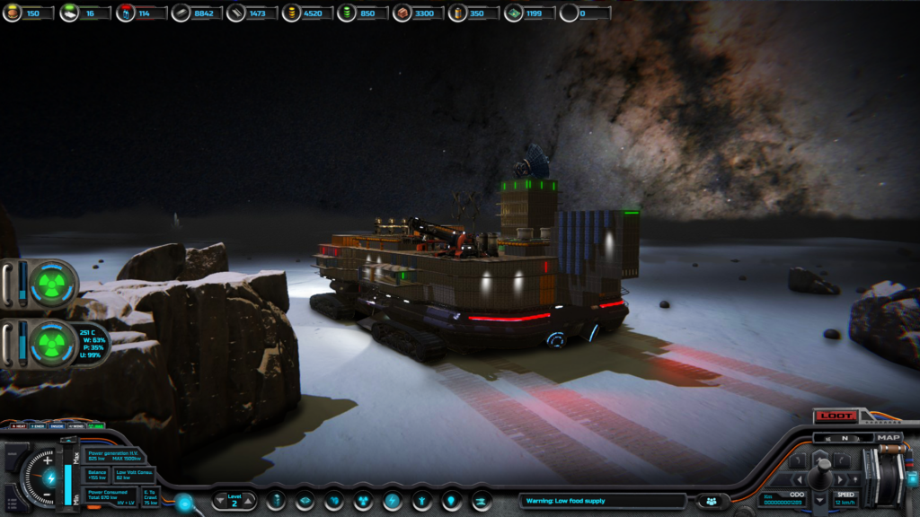 Nuclear Crawler — exterior view on the ice