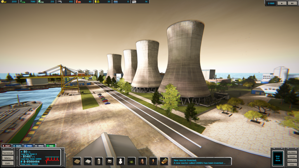 Nuclear Engineer Tycoon — logistics and roads