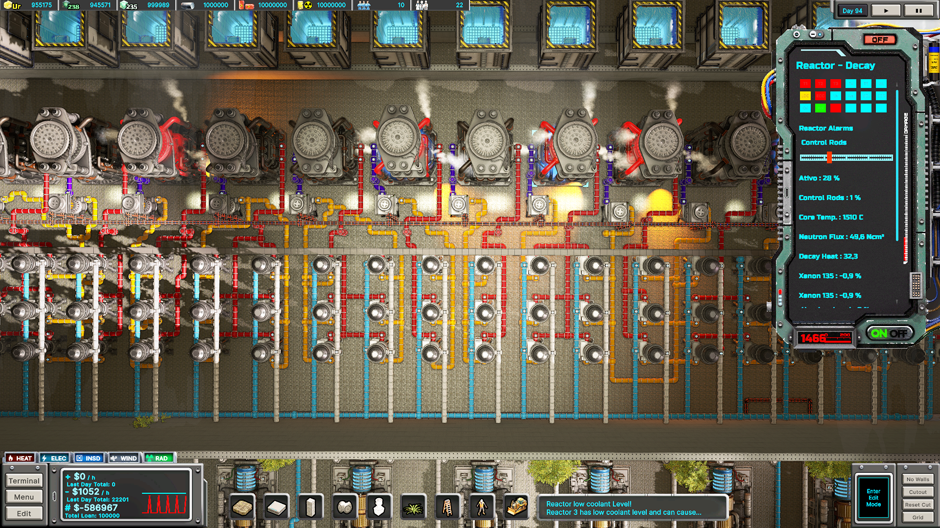 Nuclear Engineer Tycoon — planning the facility layout